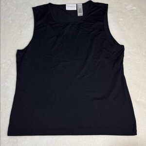 Liz Claiborne Elegant Black stretchy sleeveless Top. XL